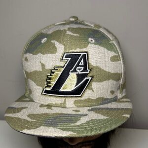 New Era Camouflage LA Lakers Logo Cap